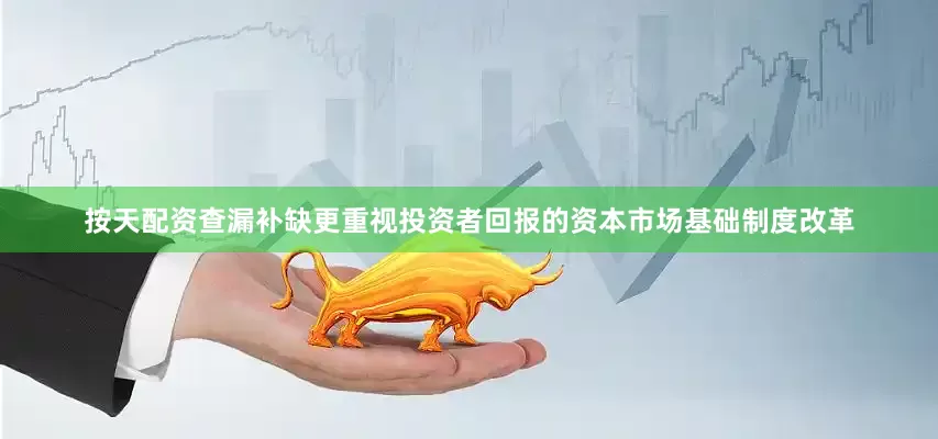 按天配资查漏补缺更重视投资者回报的资本市场基础制度改革