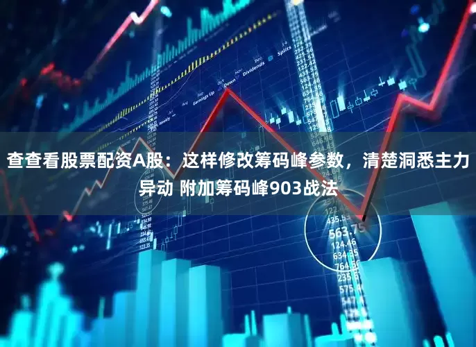 查查看股票配资A股：这样修改筹码峰参数，清楚洞悉主力异动 附加筹码峰903战法